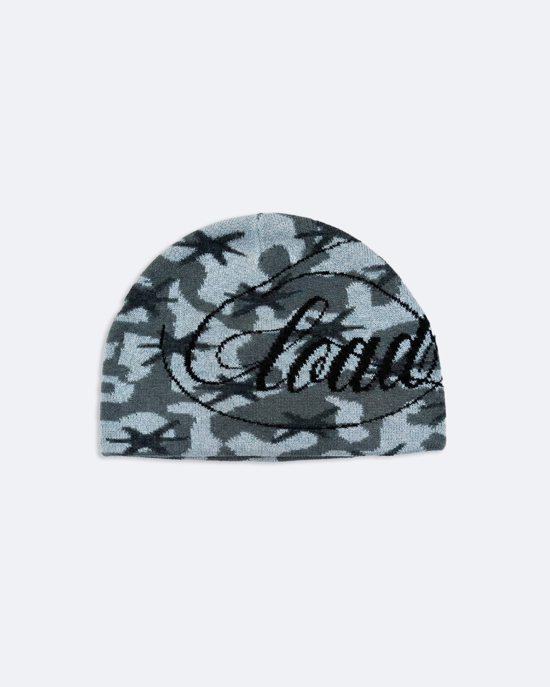 GREY CAMOUFLAGE BEANIE